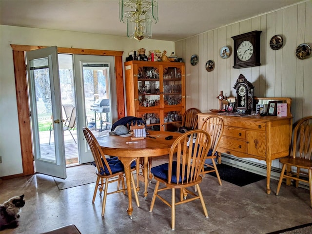 1003 4th Ave, Plains, MT 59859 - dining room featuring wood walls