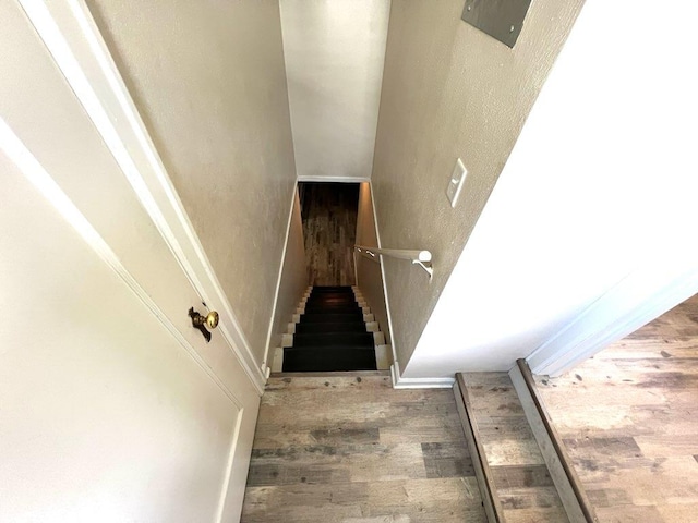 659-665 Logan St, Helena, MT 59601 - stairs with wood finished floors