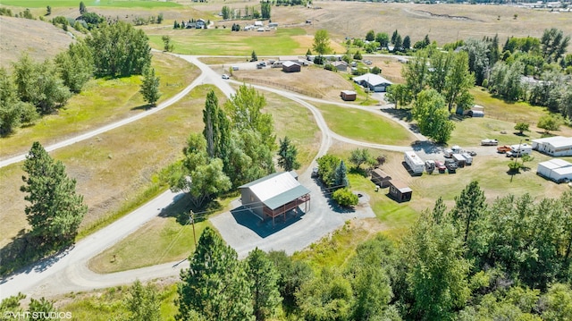 155 Spring Ln, Eureka, MT 59917 - bird's eye view featuring a rural view