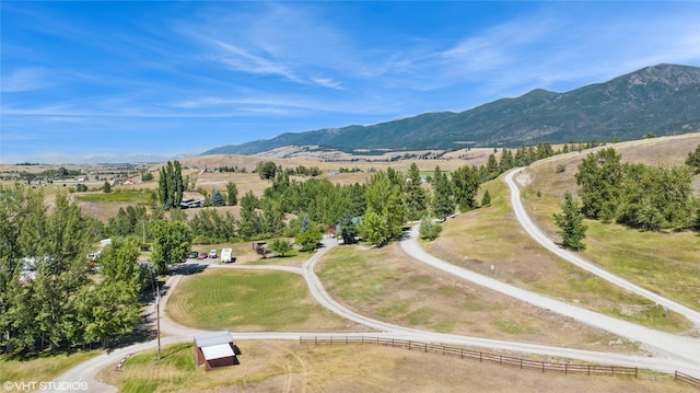 155 Spring Ln, Eureka, MT 59917 - drone / aerial view featuring a rural view and a mountain view