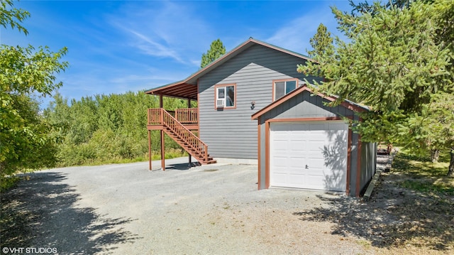 155 Spring Ln, Eureka, MT 59917 - garage with driveway