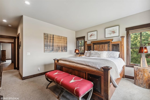 62 Wilderness Lodge Rd, Eureka, MT 59917 - bedroom featuring baseboards, recessed lighting, and carpet