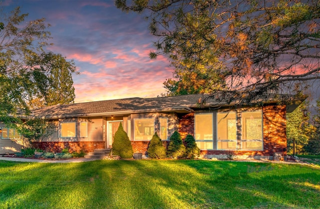 NHN Bears Rd, Stevensville, MT 59870 - view of front facade with brick siding and a yard