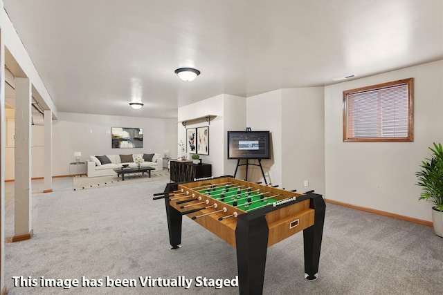 NHN Bears Rd, Stevensville, MT 59870 - recreation room featuring baseboards and carpet floors