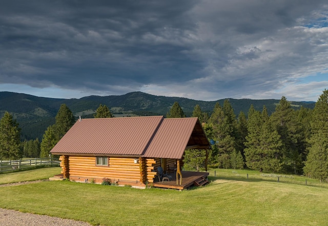 587 Cozy Ln, Helmville, MT 59843 - property view of mountains featuring a view of trees