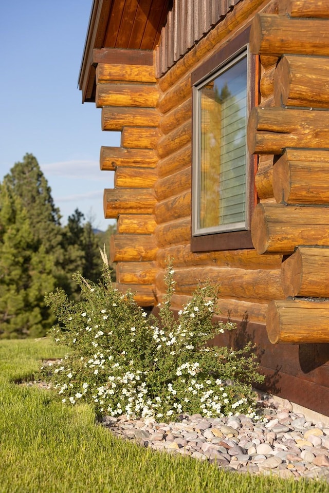 587 Cozy Ln, Helmville, MT 59843 - view of property exterior with log exterior