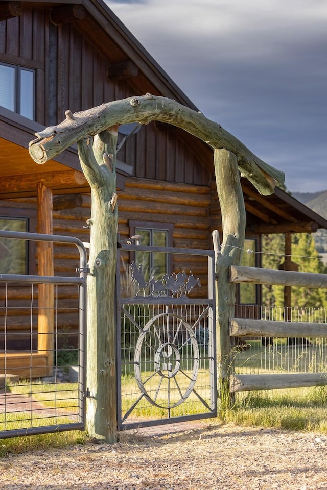 587 Cozy Ln, Helmville, MT 59843 - view of gate with an outbuilding and an exterior structure