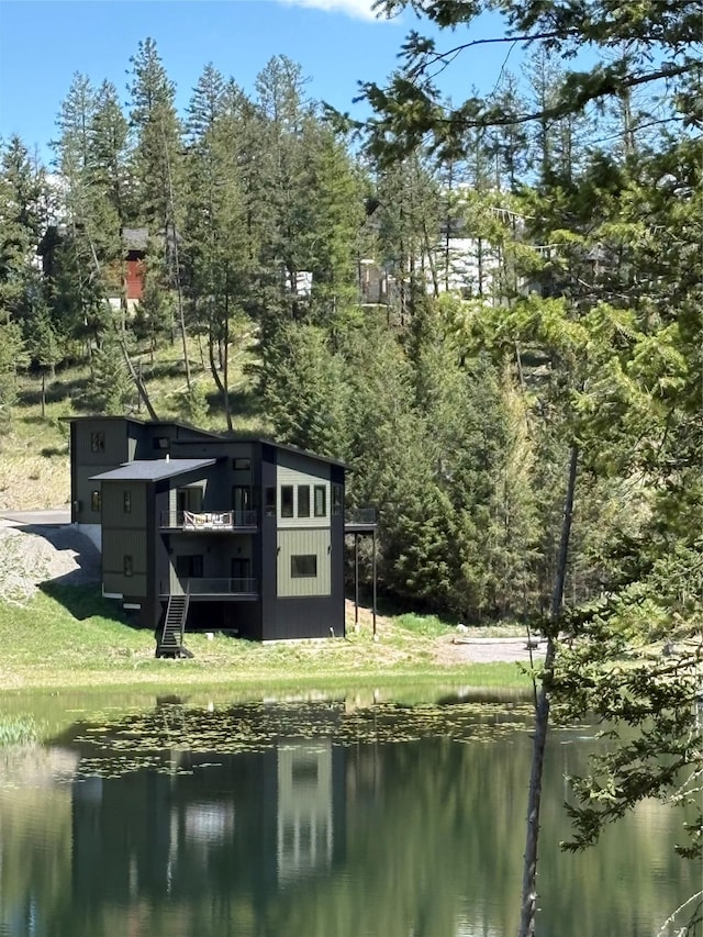 34 Grizzly Ct, Bigfork, MT 59911 - back of property with a water view