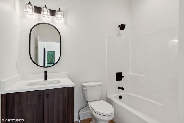 34 Grizzly Ct, Bigfork, MT 59911 - full bathroom with vanity and bathtub / shower combination
