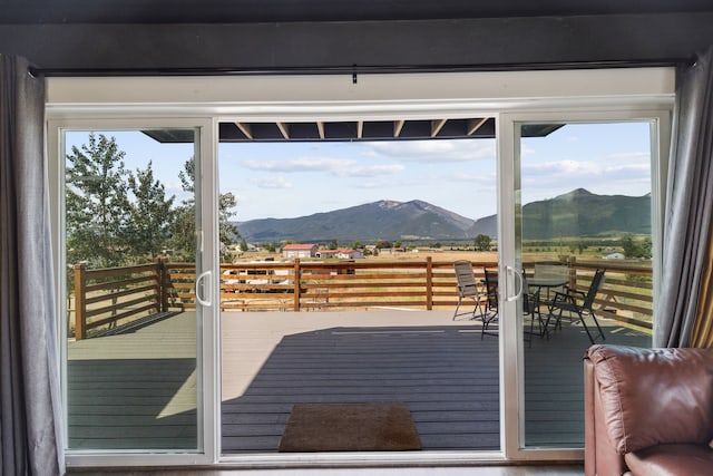 4528 Adellon Ct, Stevensville, MT 59870 - doorway with a mountain view