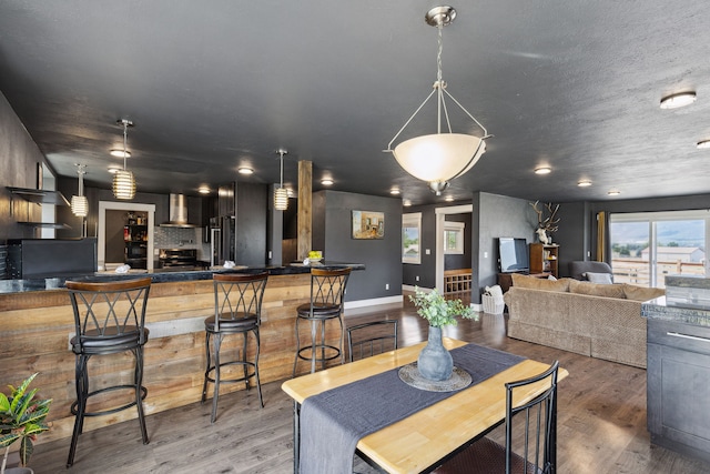4528 Adellon Ct, Stevensville, MT 59870 - dining area featuring light wood-style floors and baseboards