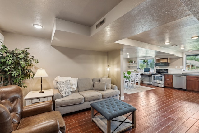 4528 Adellon Ct, Stevensville, MT 59870 - living room with dark wood finished floors