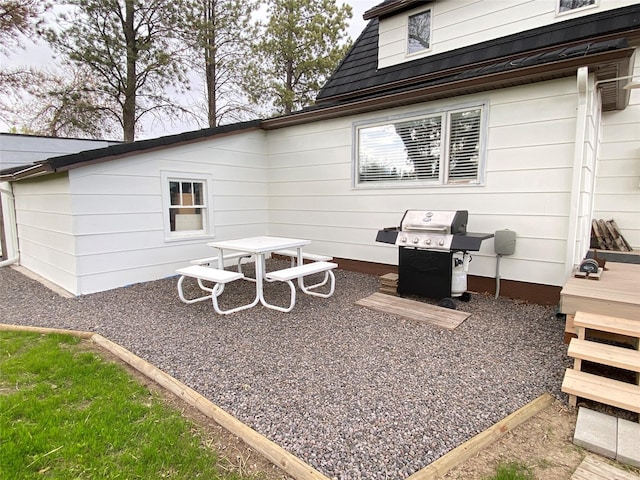 exterior space with a patio area