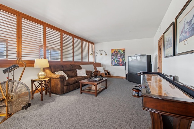 6205 Davos Ln Unit B, Whitefish, MT 59937 - living room featuring carpet and healthy amount of natural light