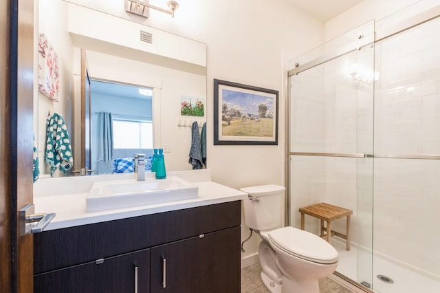 15 Sagebrush Ct Unit B, Whitefish, MT 59937 - bathroom featuring vanity, a shower stall, and tile patterned floors