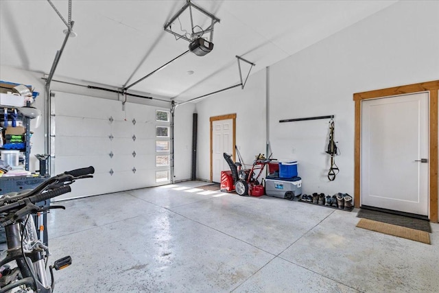 563 Riding High Dr, Eureka, MT 59917 - garage featuring a garage door opener