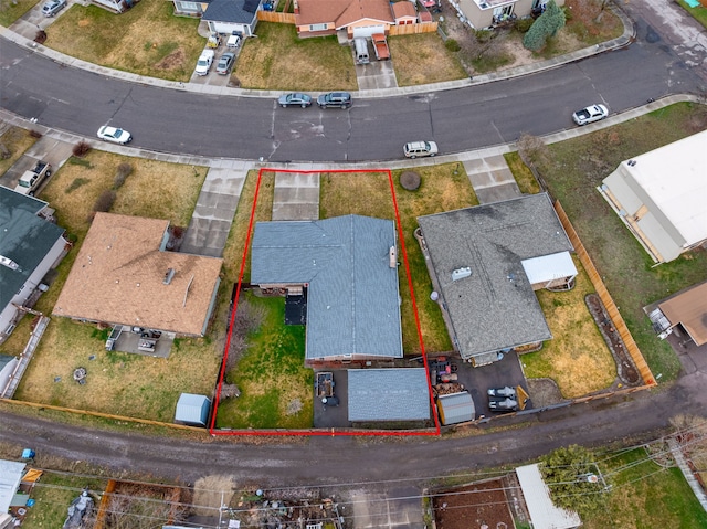 2804 Harmony Ct, Missoula, MT 59801 - aerial view of residential area featuring property parcel outlined