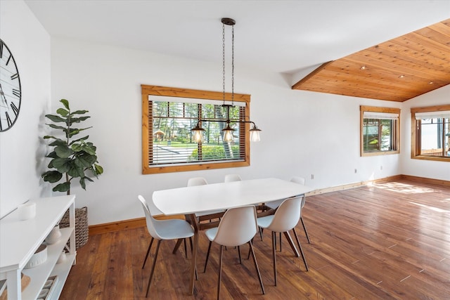 150 Adams St Unit 5, Lakeside, MT 59922 - dining space featuring wood finished floors and vaulted ceiling