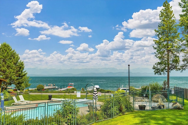 150 Adams St Unit 5, Lakeside, MT 59922 - water view with mountains