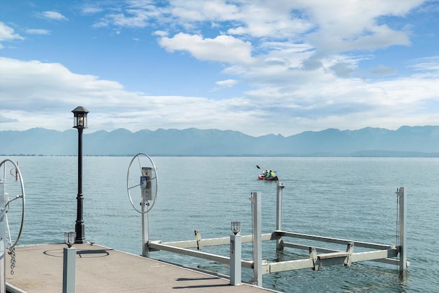 150 Adams St Unit 5, Lakeside, MT 59922 - dock area with a water and mountain view