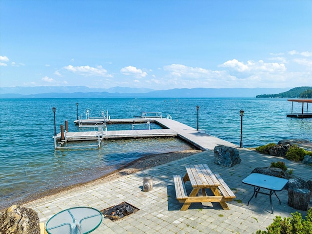 150 Adams St Unit 5, Lakeside, MT 59922 - dock with a water and mountain view