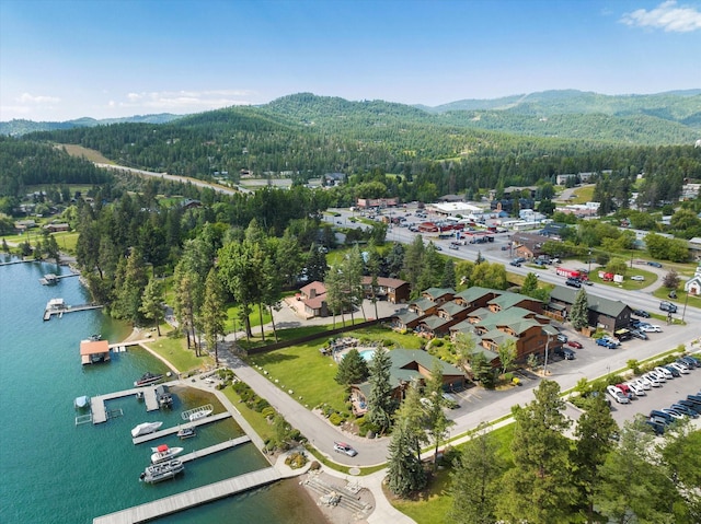 150 Adams St Unit 5, Lakeside, MT 59922 - bird's eye view of a water and mountain view and a forest