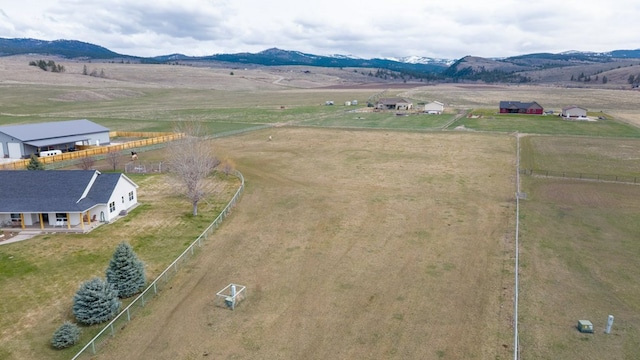 5632 Fairview Ln, Florence, MT 59833 - aerial view with a mountain view and a rural view