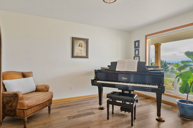 5632 Fairview Ln, Florence, MT 59833 - sitting room featuring baseboards and wood finished floors