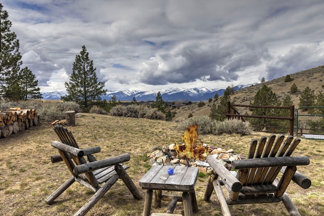 3340 Rome Ln, Stevensville, MT 59870 - view of yard with a mountain view