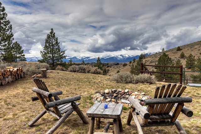 3340 Rome Ln, Stevensville, MT 59870 - view of yard with a mountain view