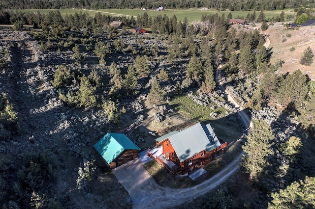 3340 Rome Ln, Stevensville, MT 59870 - bird's eye view
