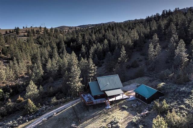 3340 Rome Ln, Stevensville, MT 59870 - view from above of property featuring a forest
