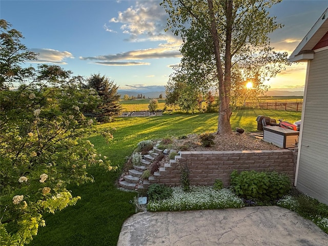 266 W Bowman Dr, Kalispell, MT 59901 - view of yard featuring a rural view and fence
