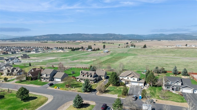 266 W Bowman Dr, Kalispell, MT 59901 - bird's eye view featuring a residential view, a rural view, and a mountain view