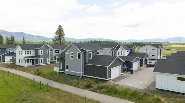 402 Trailview Way, Whitefish, MT 59937 - aerial view of residential area featuring mountains