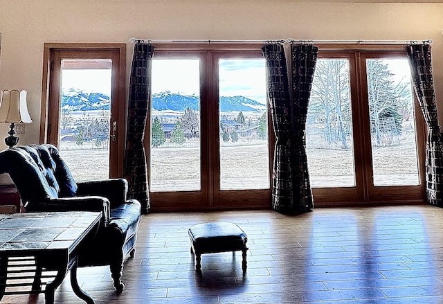 93 Golf Course Dr, Ennis, MT 59729 - entryway featuring hardwood / wood-style floors and french doors