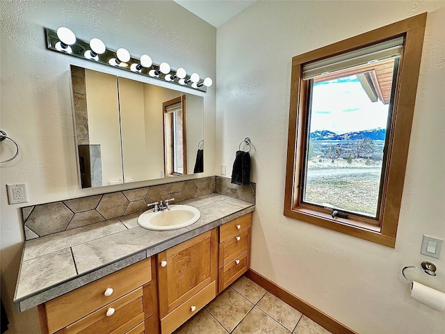 93 Golf Course Dr, Ennis, MT 59729 - bathroom with vanity and tile patterned floors