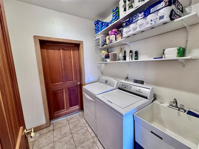 93 Golf Course Dr, Ennis, MT 59729 - laundry area featuring independent washer and dryer and light tile patterned flooring