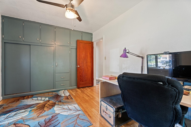 620 Stephens Ave, Missoula, MT 59801 - office space featuring ceiling fan and light wood-type flooring
