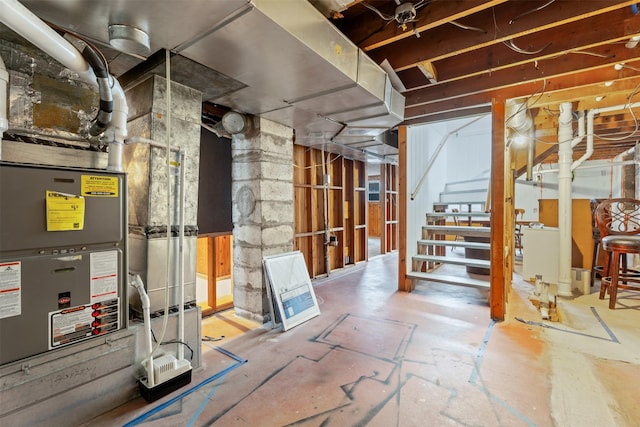 620 Stephens Ave, Missoula, MT 59801 - unfinished below grade area with stairway