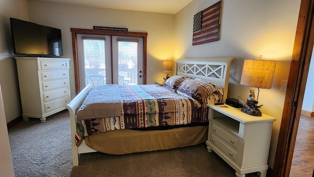 6104 Monterra Ave Unit L, Whitefish, MT 59937 - bedroom featuring access to exterior and carpet
