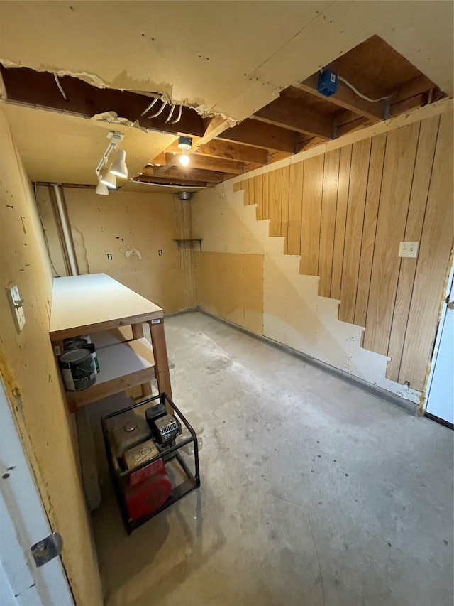 381 Lyng Ave W, Highwood, MT 59450 - unfinished basement with stairs