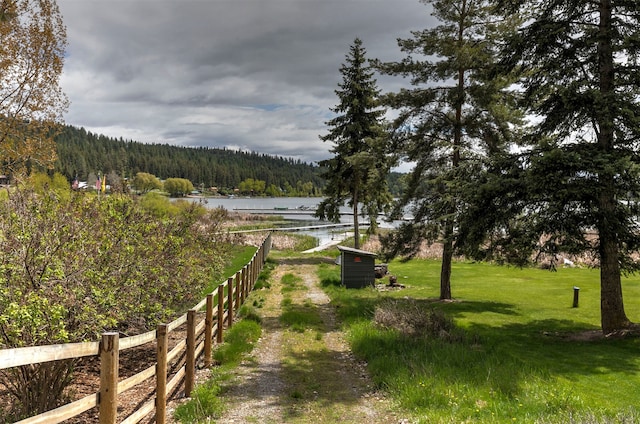 18522 Geiger Ln, Proctor, MT 59929 - surrounding community featuring a wooded view and a water view