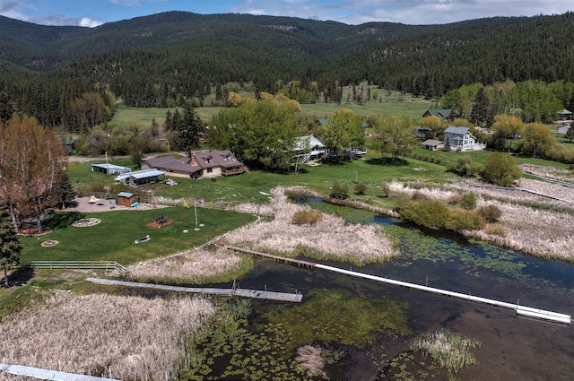 18522 Geiger Ln, Proctor, MT 59929 - aerial view of mountains and a heavily wooded area
