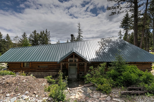 18522 Geiger Ln, Proctor, MT 59929 - log cabin featuring log exterior and metal roof