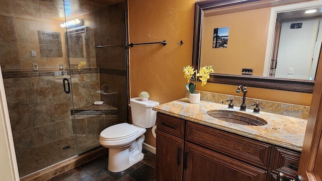 270 Bridge St Unit Qc1-203, Bigfork, MT 59911 - bathroom featuring vanity and a stall shower