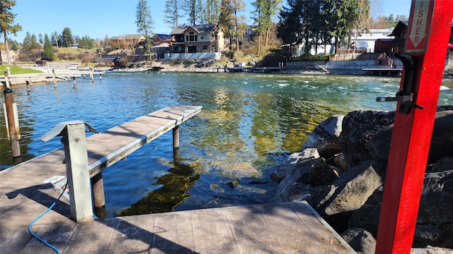 view of dock