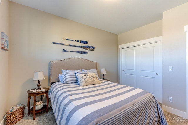 2883 Alpine View Loop, Helena, MT 59601 - bedroom with light colored carpet, baseboards, and a closet