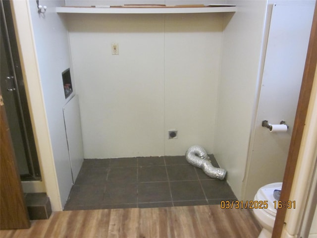 4612 Richlie St, Missoula, MT 59808 - washroom with hookup for an electric dryer, hookup for a washing machine, and wood finished floors