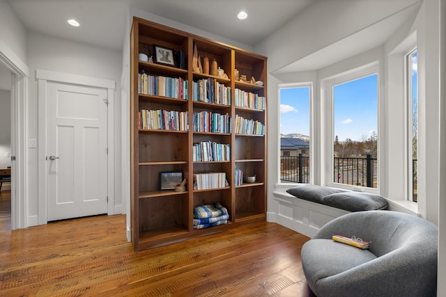 304 Stumptown Loop, Whitefish, MT 59937 - sitting room with wood finished floors and recessed lighting